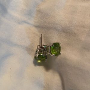 Beautiful large peridot stud earrings
